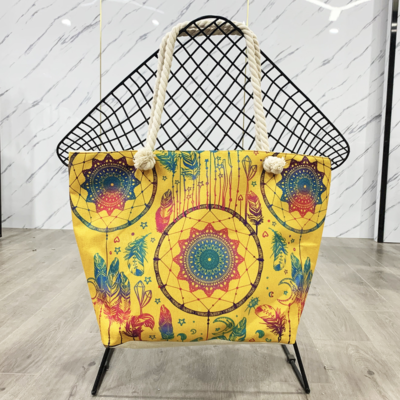 Perfect Printing Beach Bag with BIG Carry Strap Retro and Classic Merser Outdoor