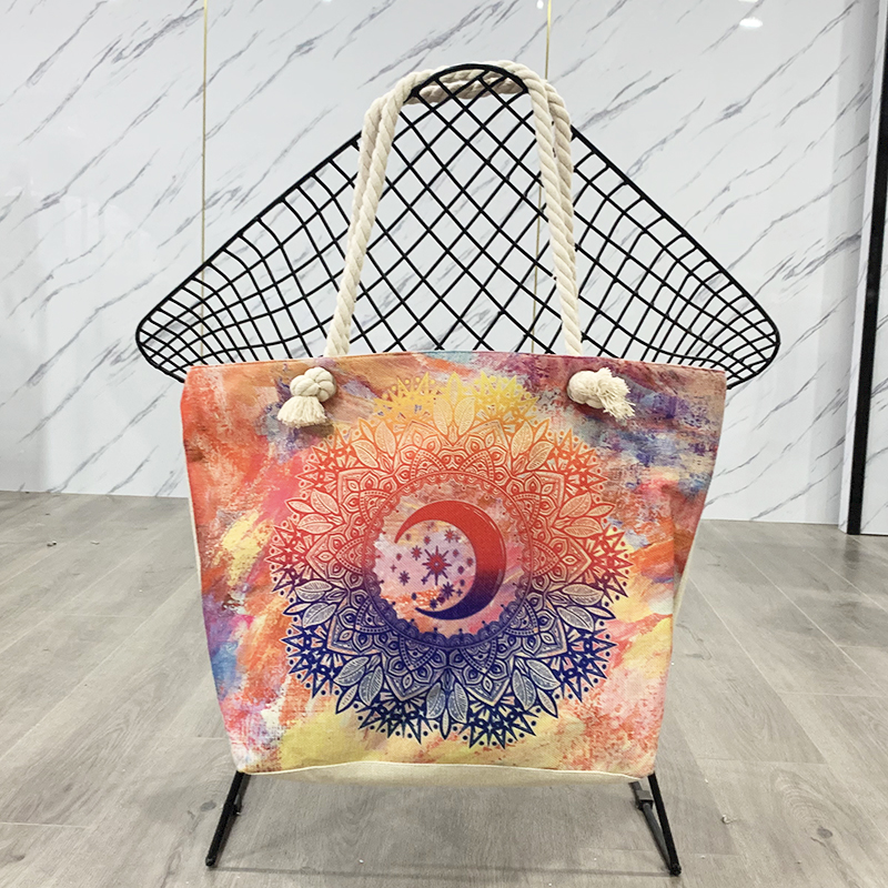 Perfect Printing Beach Bag with BIG Carry Strap Retro and Classic Merser Outdoor