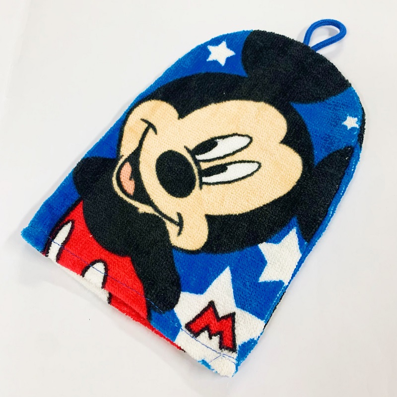 MICKEY Reactive Printing Wash Mitts with hanging loop